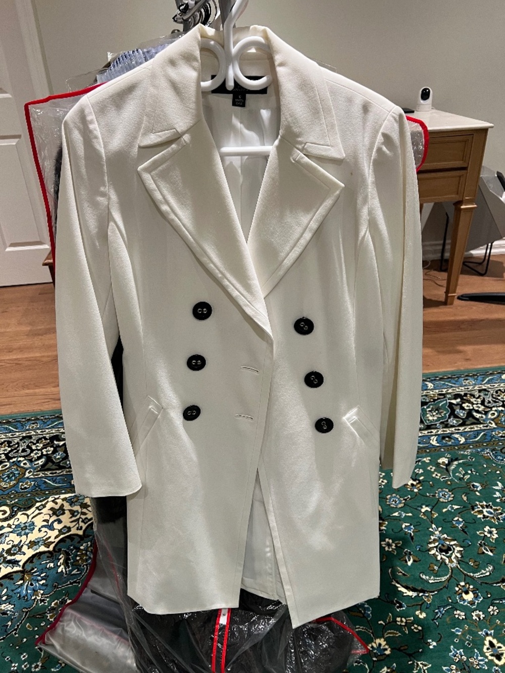 White Long Blazer